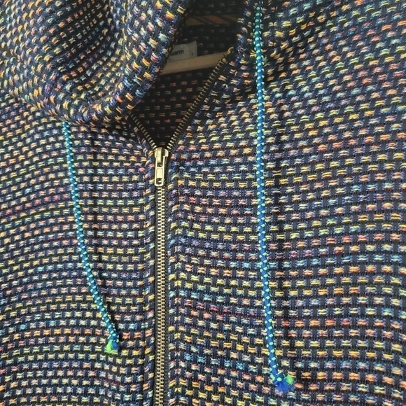 Warm Black Multi Rainbow Hooded Playa Romper - Picture 7 of 12